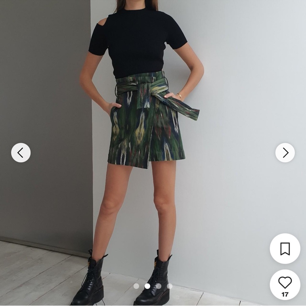 Mango Watercolor Wrap Skirt‎ Florixta